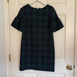 Vineyard Vines Black, Navy, Green Plaid Mini Dress